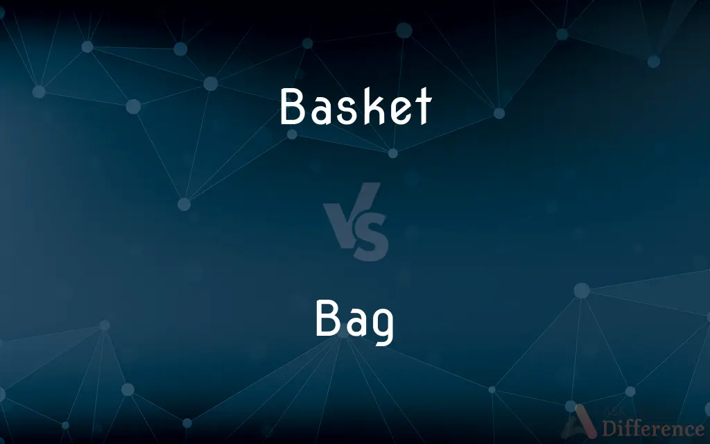 Basket vs. Bag — What's the Difference?