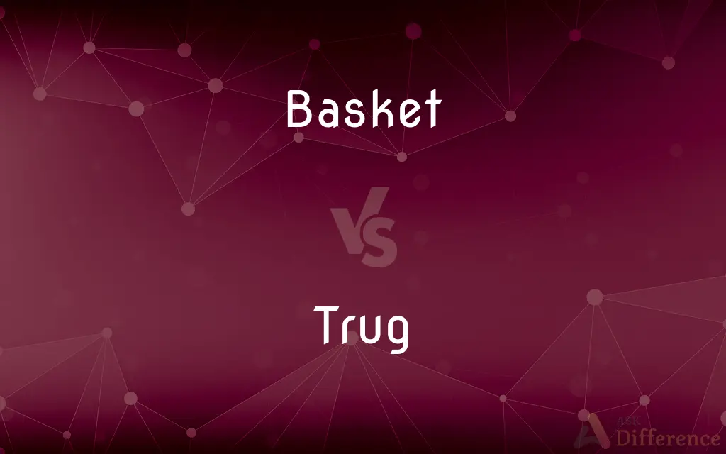 Basket vs. Trug — What's the Difference?