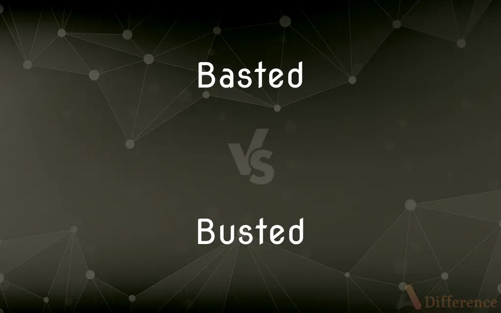 Basted vs. Busted — What's the Difference?