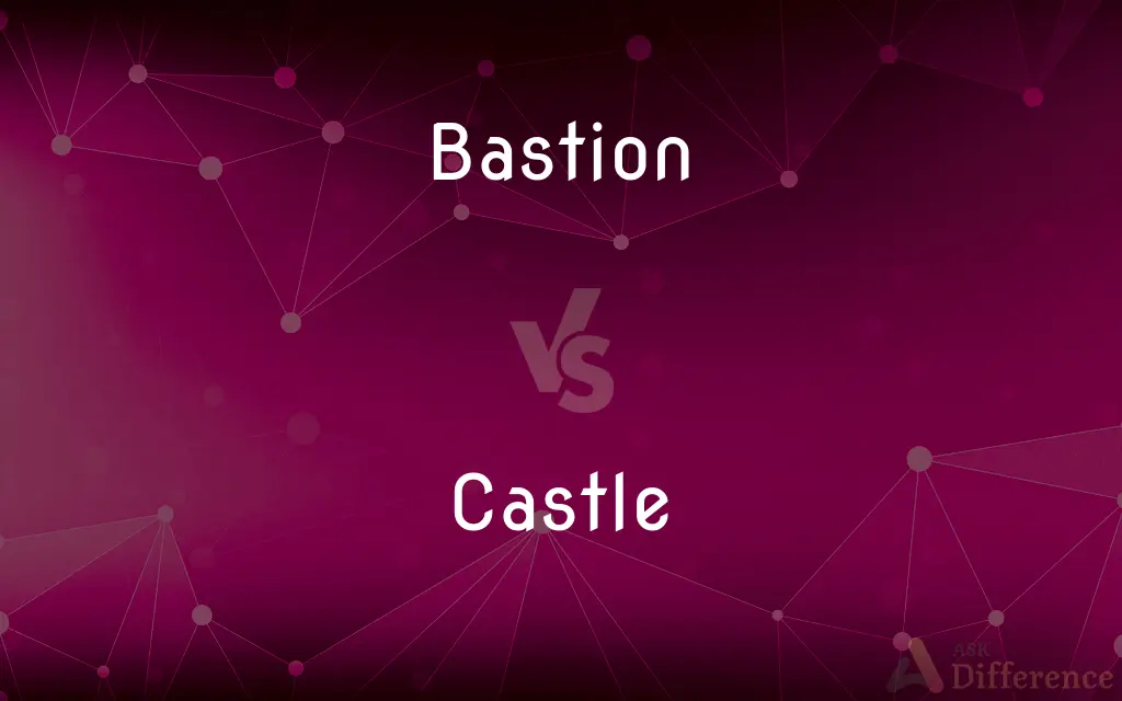Bastion vs. Castle — What's the Difference?