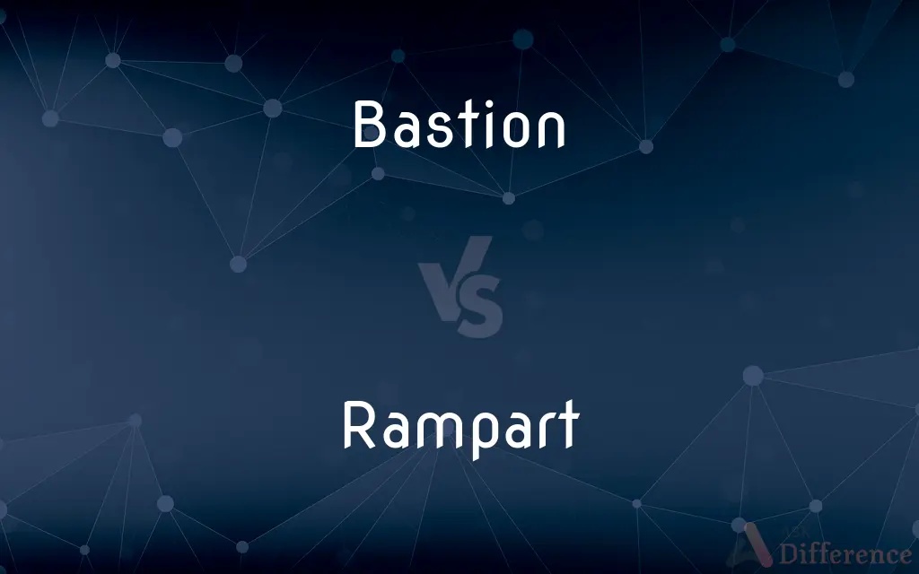 Bastion vs. Rampart — What's the Difference?