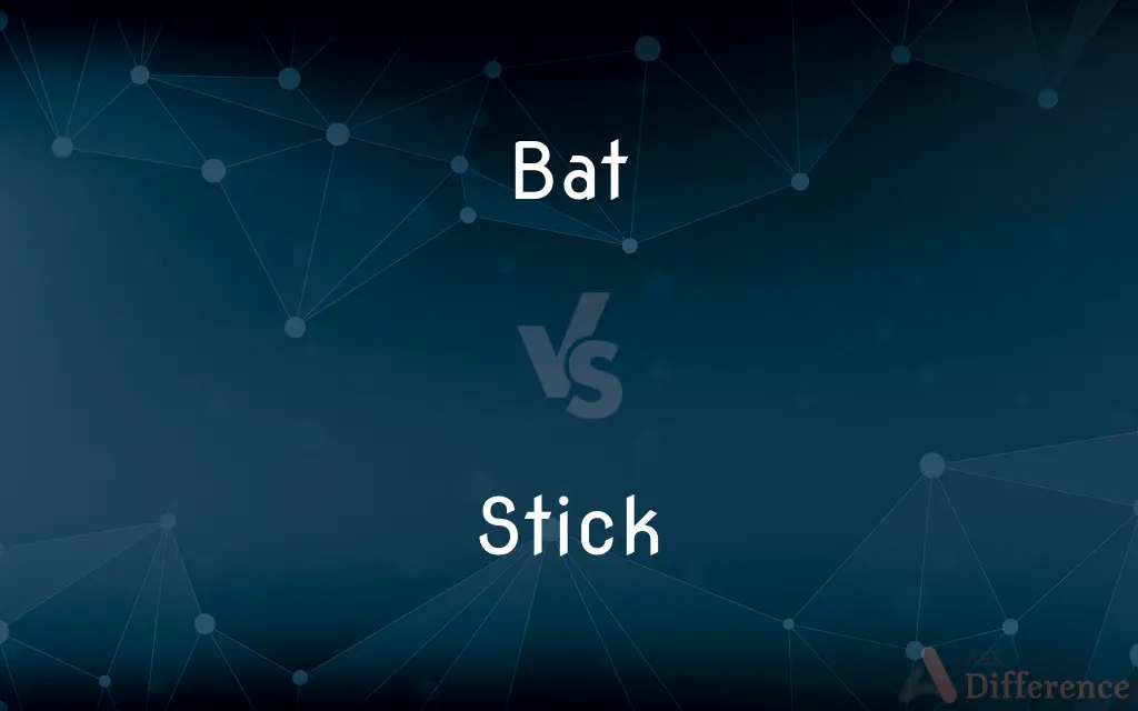 Bat vs. Stick — What's the Difference?