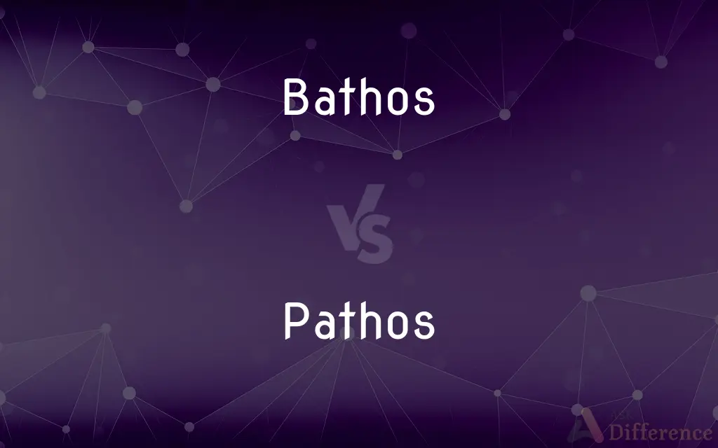 Bathos vs. Pathos — What's the Difference?