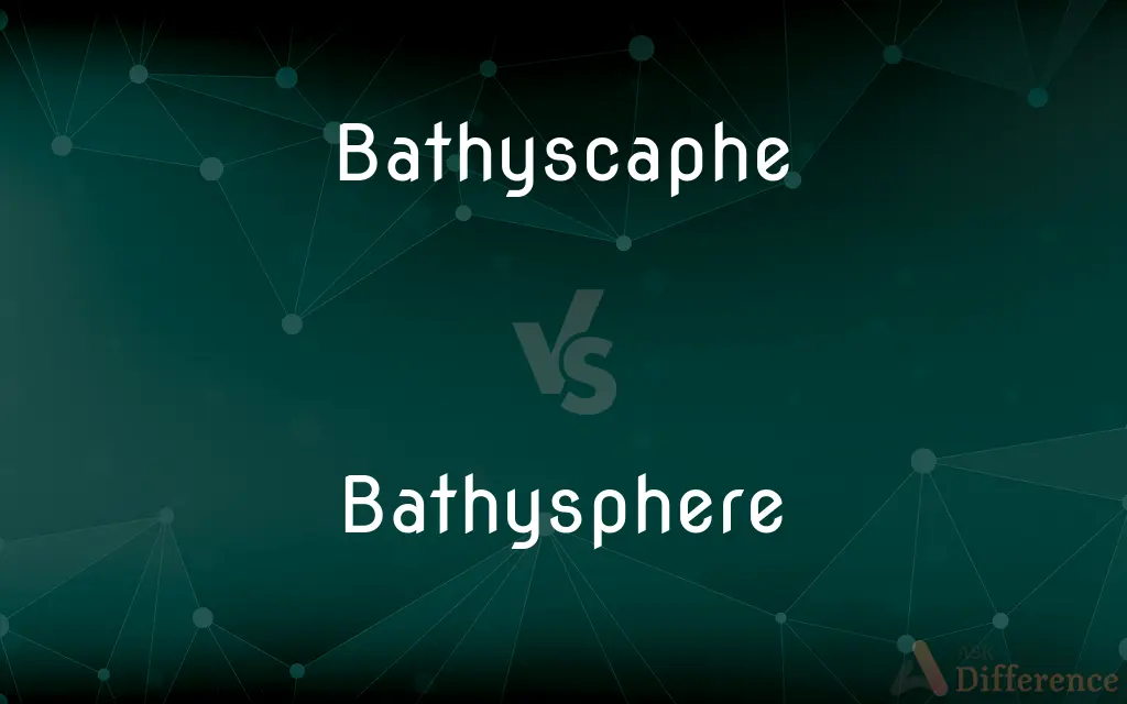 Bathyscaphe vs. Bathysphere — What's the Difference?