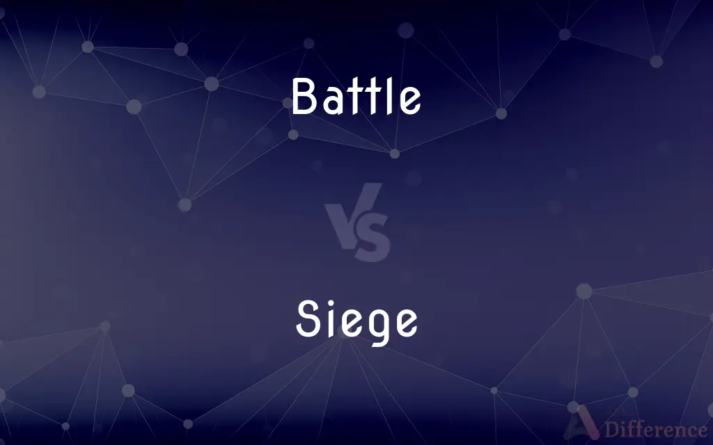 Battle vs. Siege — What's the Difference?