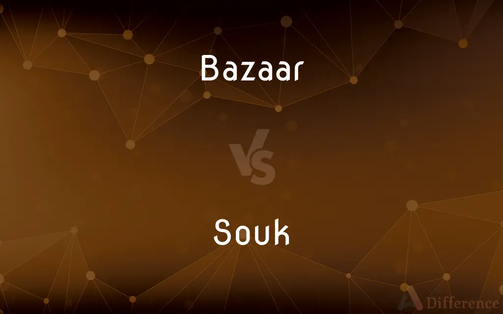 Bazaar vs. Souk — What's the Difference?