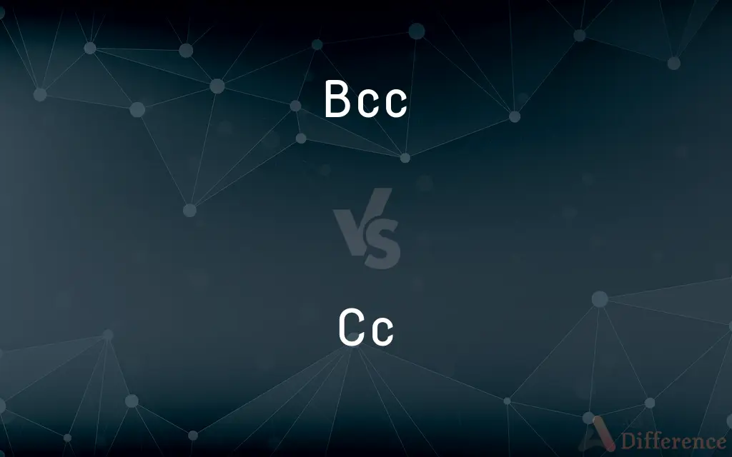 Bcc vs. Cc — What's the Difference?