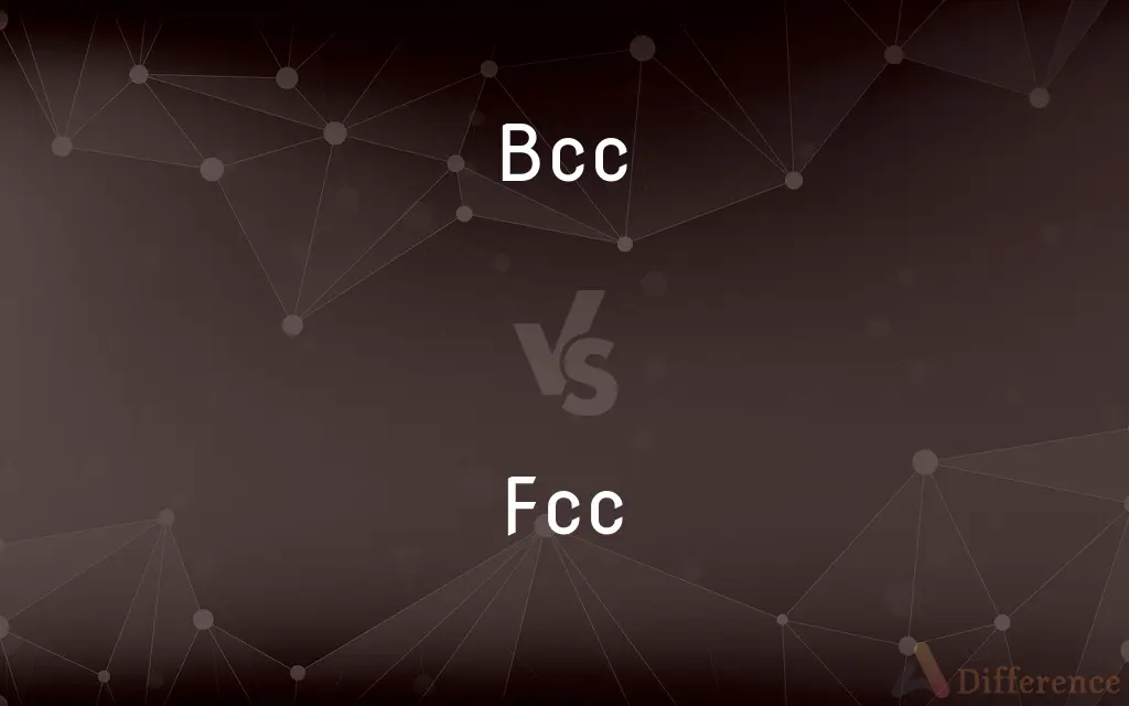 BCC vs. FCC — What's the Difference?
