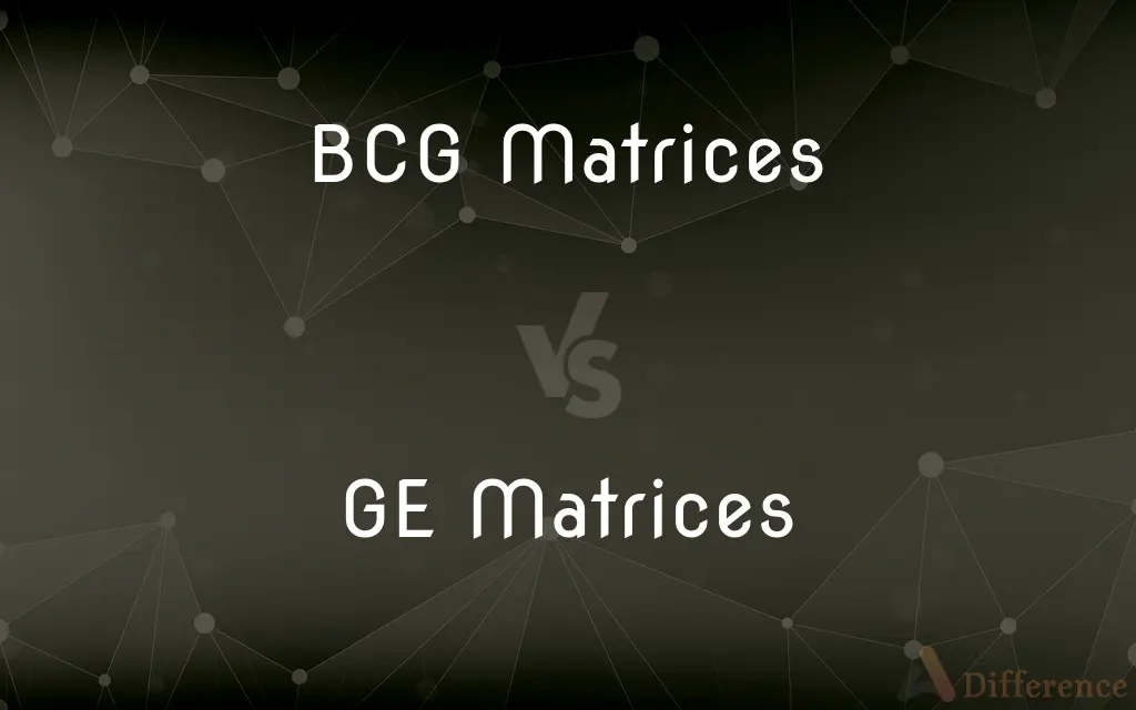 BCG Matrices vs. GE Matrices — What's the Difference?
