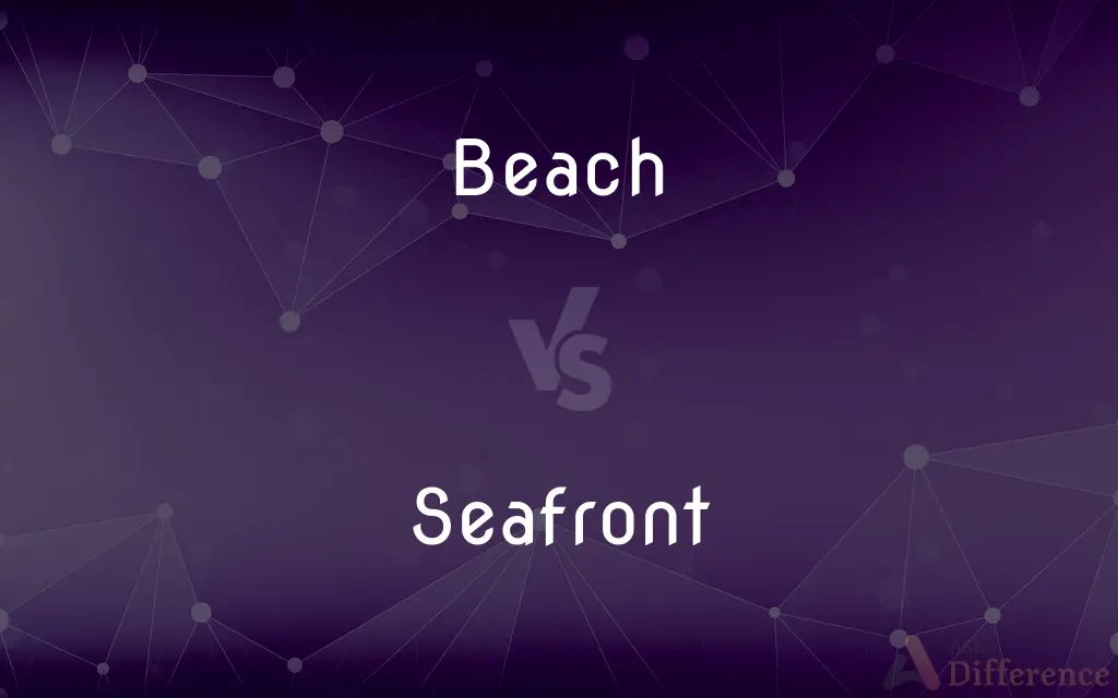 Beach vs. Seafront — What's the Difference?