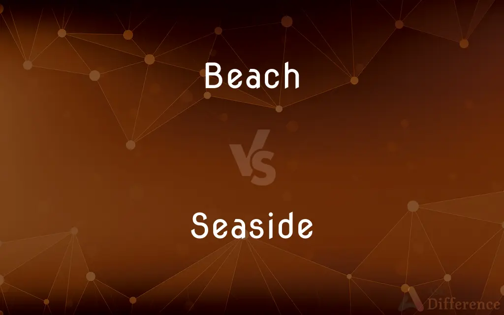 Beach vs. Seaside — What's the Difference?