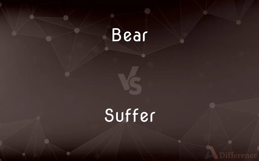Bear vs. Suffer — What's the Difference?