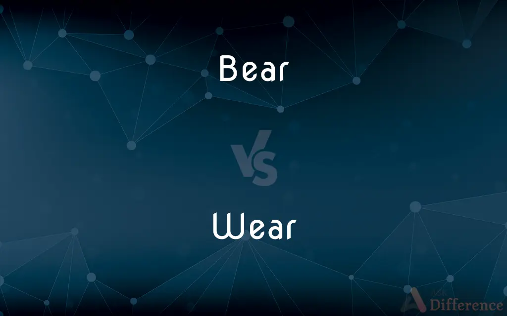 Bear vs. Wear — What's the Difference?