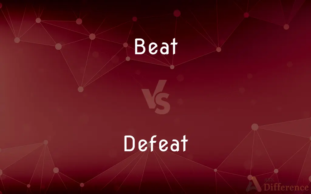 Beat vs. Defeat — What's the Difference?