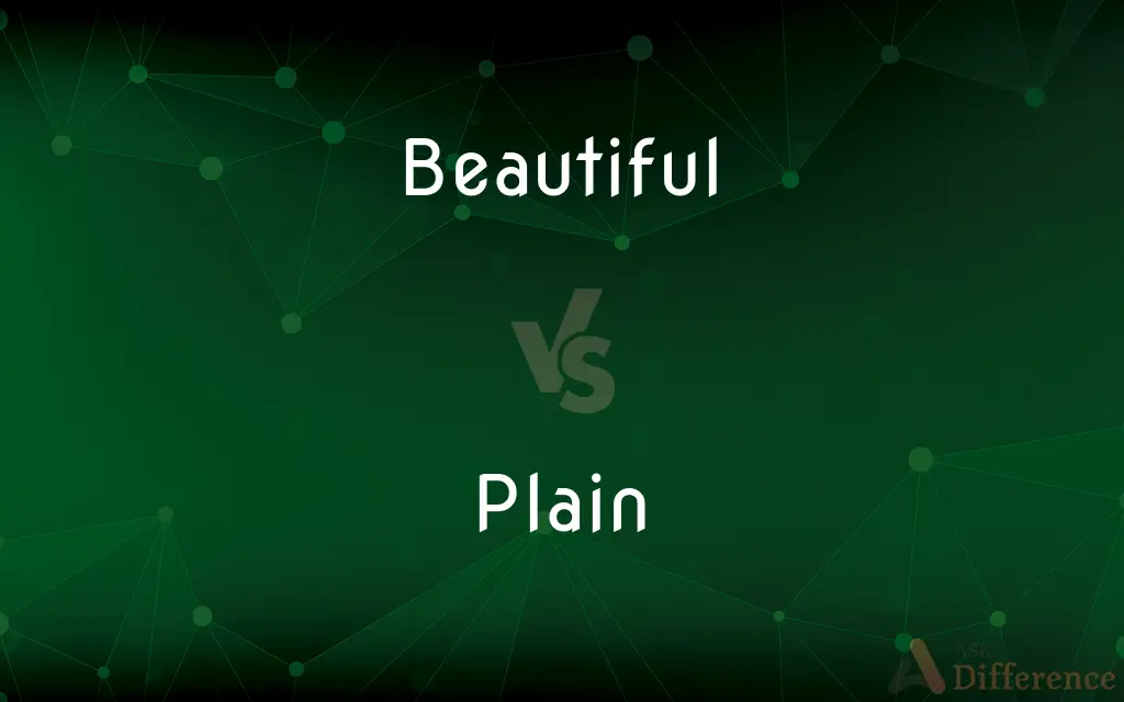 Beautiful vs. Plain — What's the Difference?