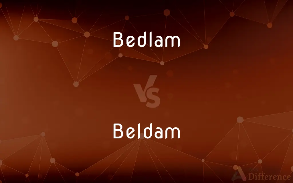Bedlam vs. Beldam — What's the Difference?