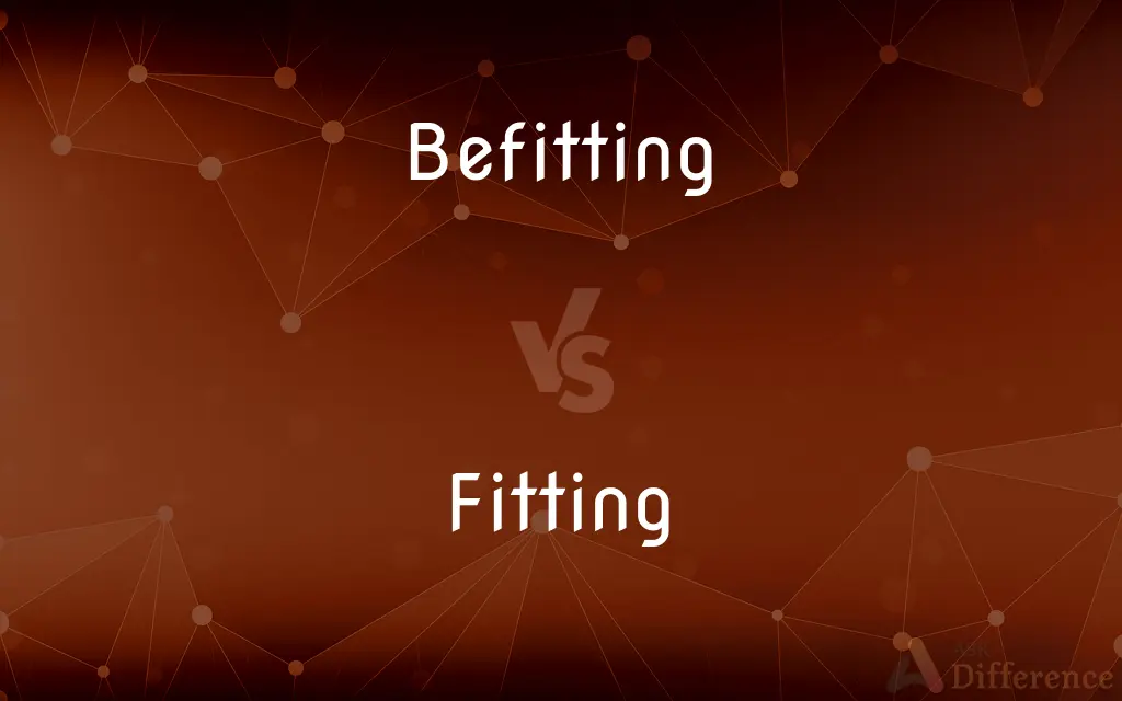 Befitting vs. Fitting — What's the Difference?