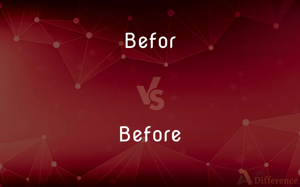 Befor vs. Before — Which is Correct Spelling?