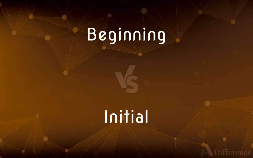 Beginning vs. Initial — What's the Difference?