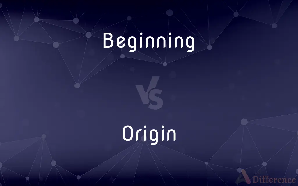 Beginning vs. Origin — What's the Difference?