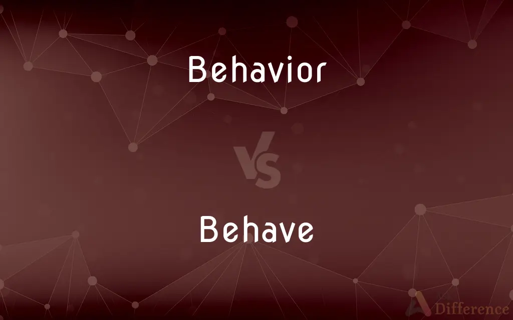 Behavior vs. Behave — What's the Difference?