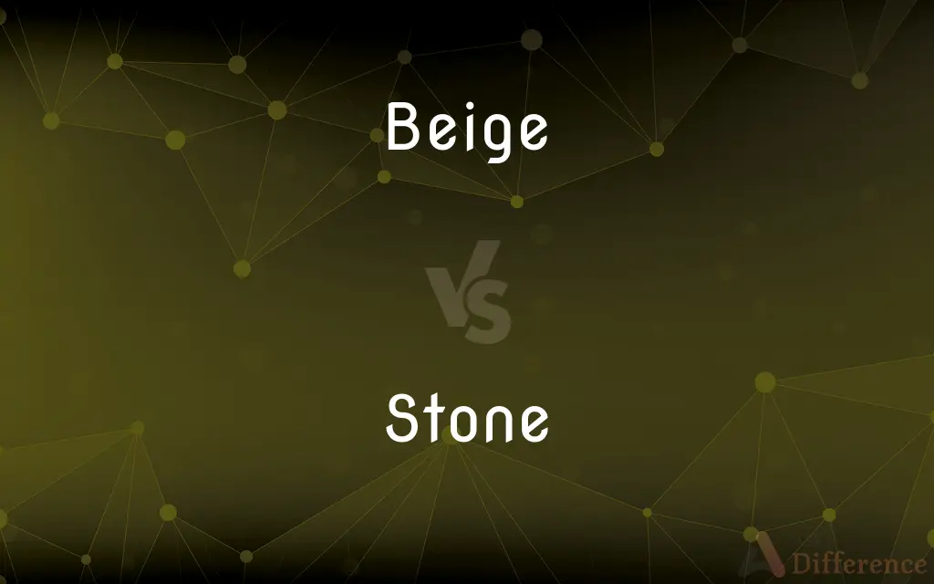 Beige vs. Stone — What's the Difference?