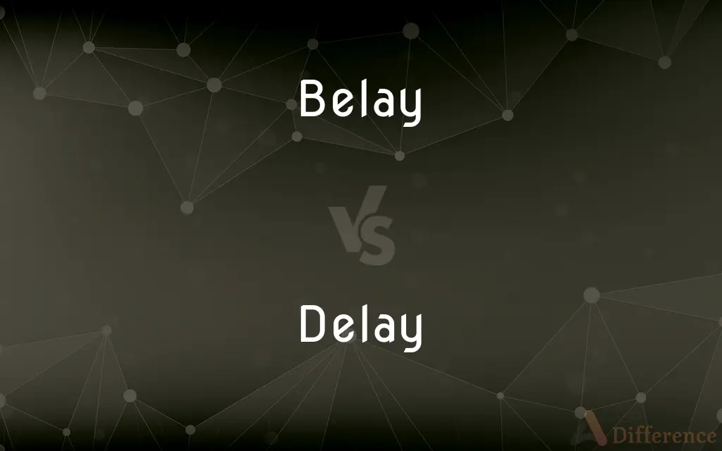 Belay vs. Delay — What's the Difference?