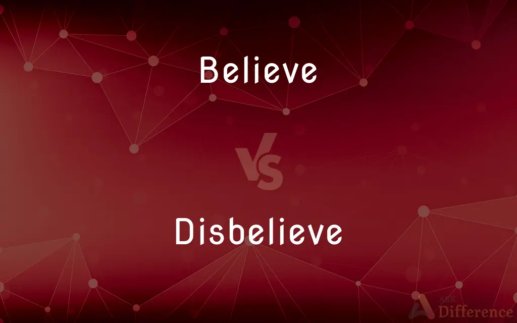 Believe vs. Disbelieve — What's the Difference?