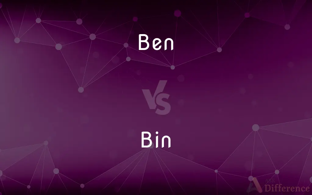 Ben vs. Bin — What's the Difference?