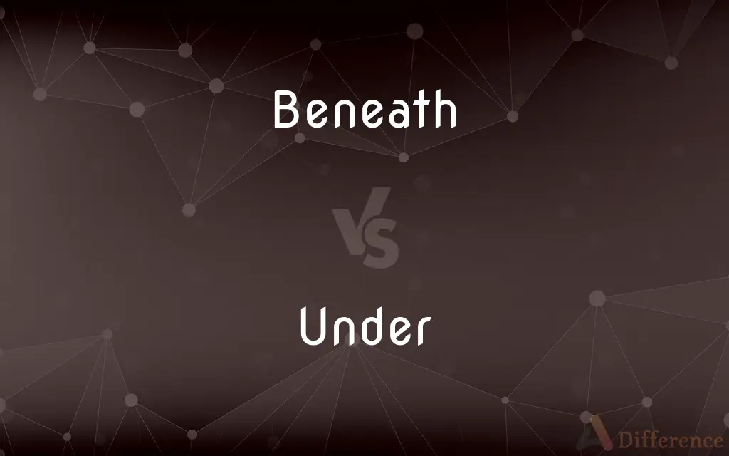 Beneath vs. Under — What's the Difference?