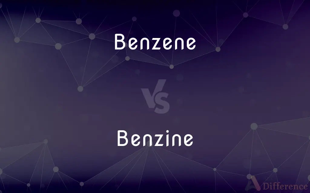 Benzene vs. Benzine — What's the Difference?