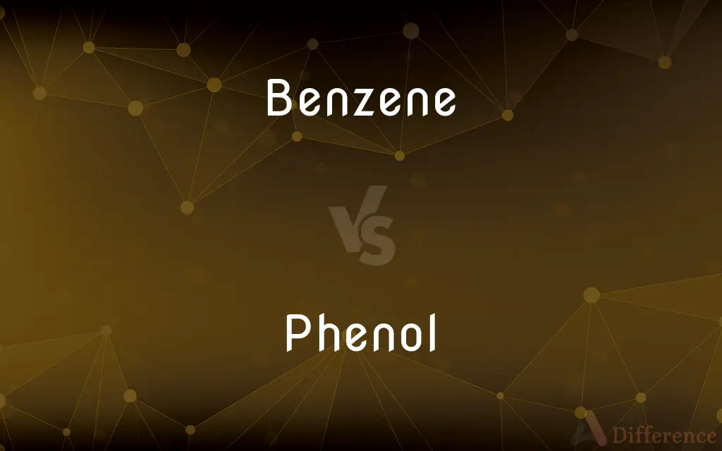 Benzene vs. Phenol — What's the Difference?