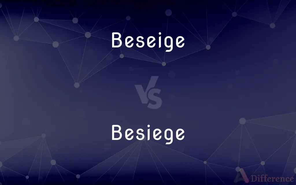 Beseige vs. Besiege — Which is Correct Spelling?