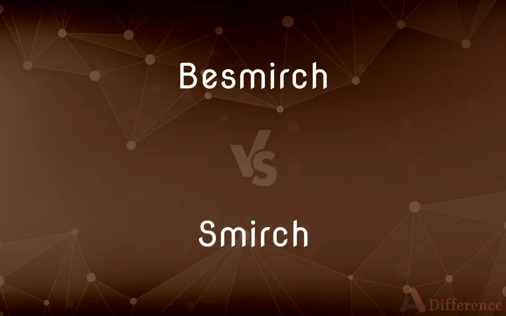 Besmirch vs. Smirch — What's the Difference?