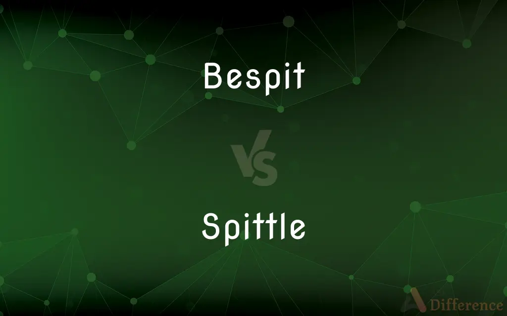 Bespit vs. Spittle — What's the Difference?