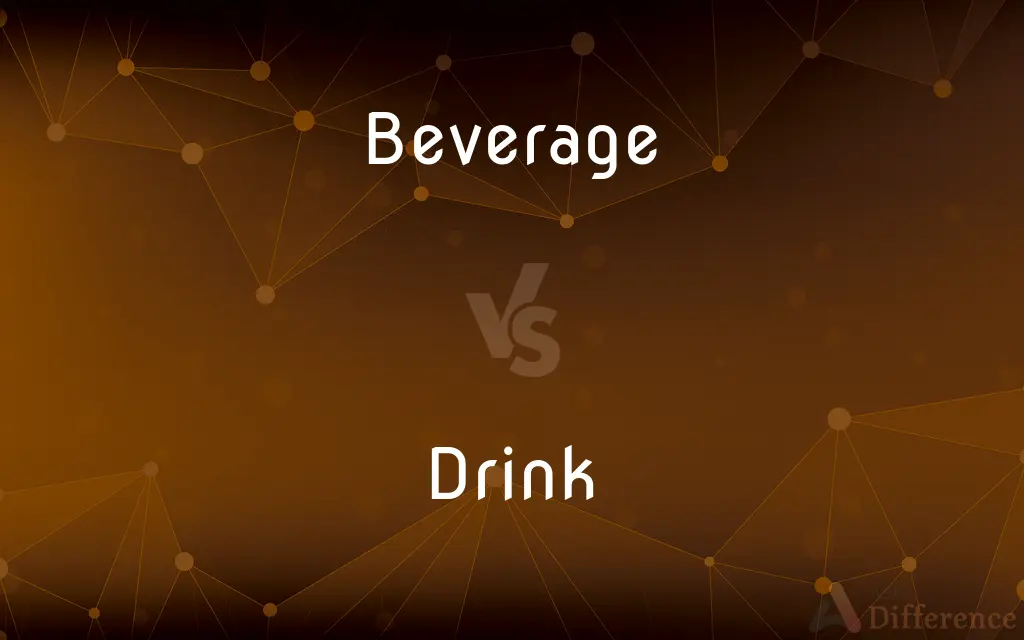 Beverage vs. Drink — What's the Difference?