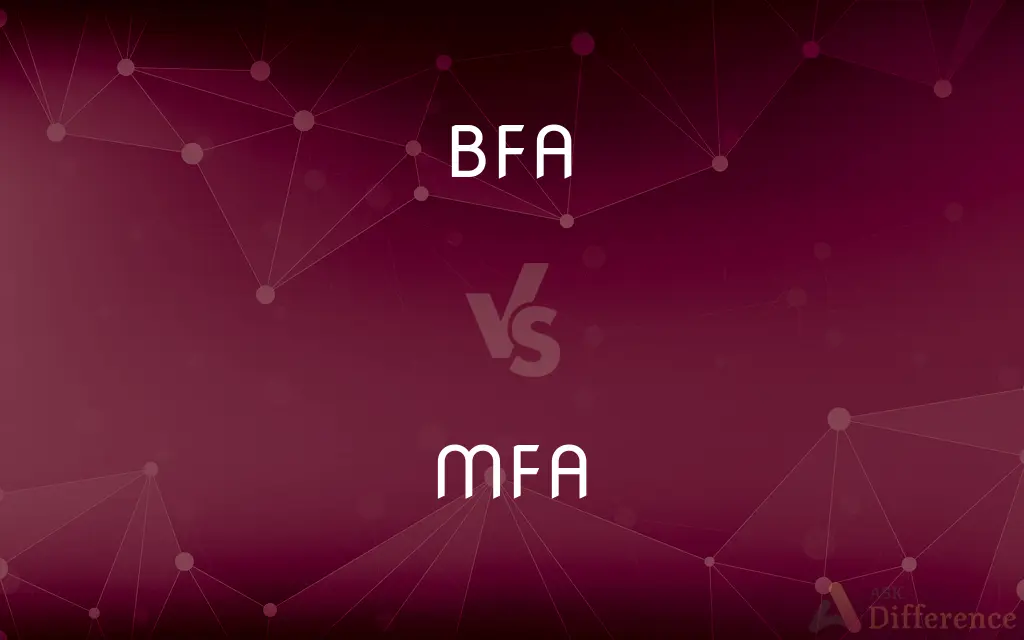 BFA vs. MFA — What's the Difference?