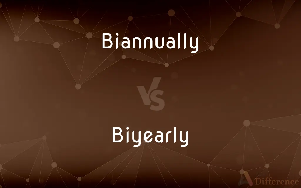 Biannually vs. Biyearly — What's the Difference?