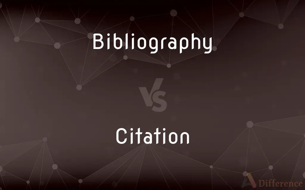 Bibliography vs. Citation — What's the Difference?