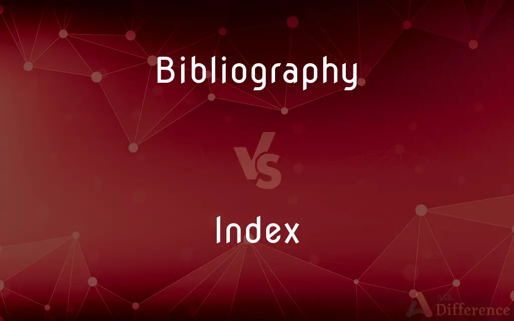 Bibliography vs. Index — What's the Difference?