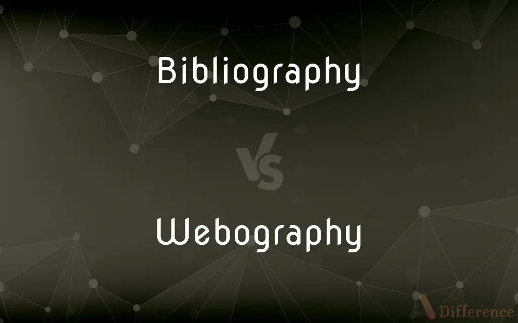 Bibliography vs. Webography — What's the Difference?