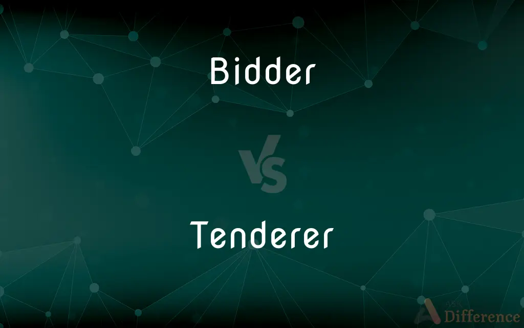 Bidder vs. Tenderer — What's the Difference?