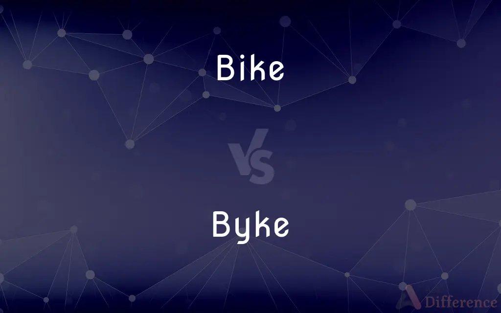 Bike vs. Byke — What's the Difference?