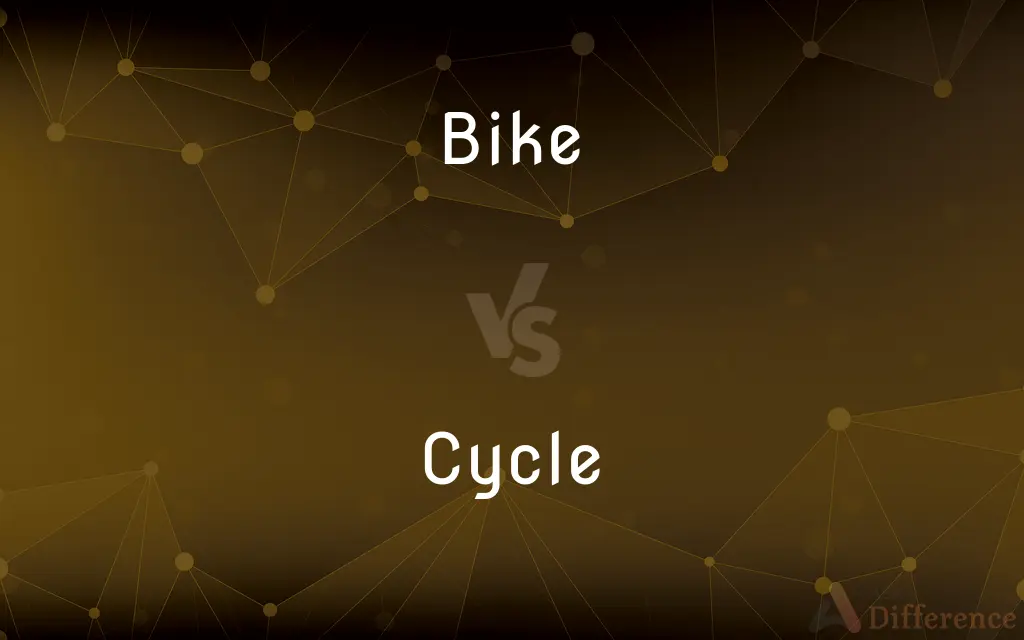 Bike vs. Cycle — What's the Difference?