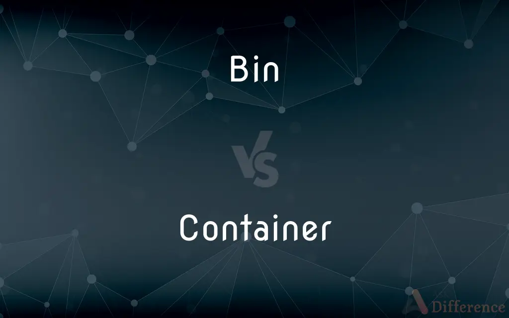 Bin vs. Container — What's the Difference?