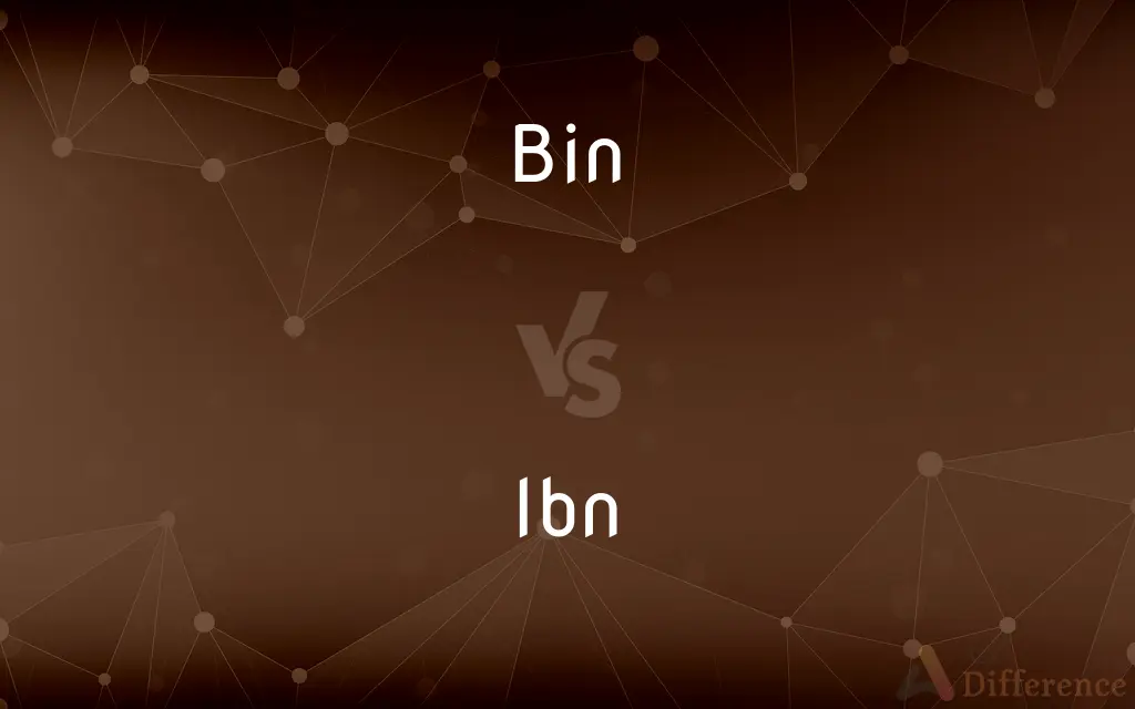 Bin vs. Ibn — What's the Difference?
