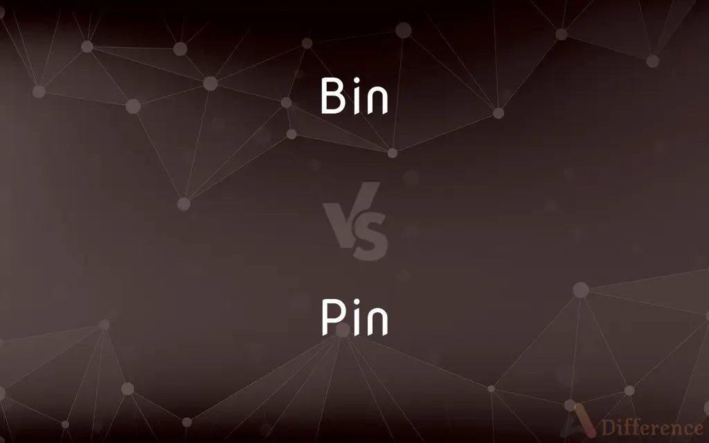 Bin vs. Pin — What's the Difference?