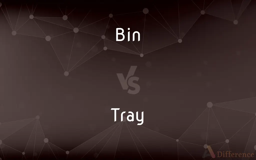 Bin vs. Tray — What's the Difference?