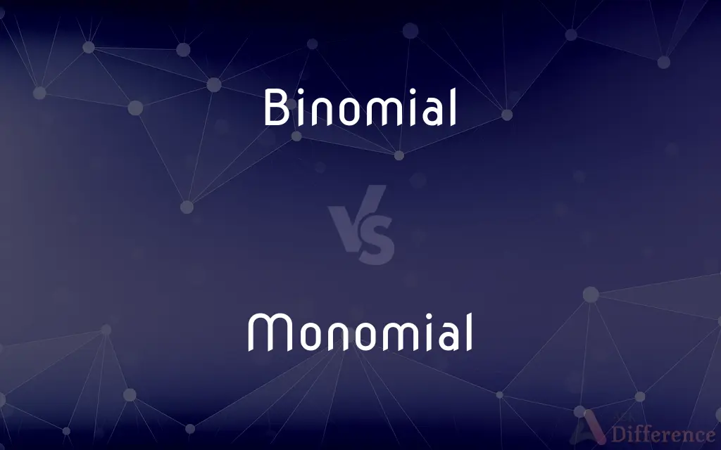 Binomial vs. Monomial — What's the Difference?