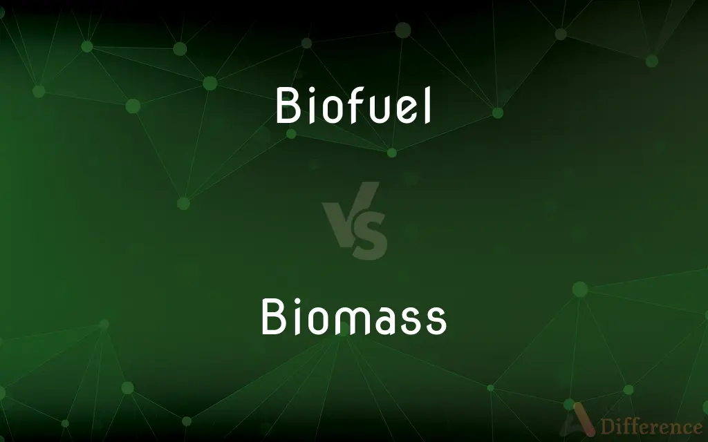 Biofuel vs. Biomass — What's the Difference?